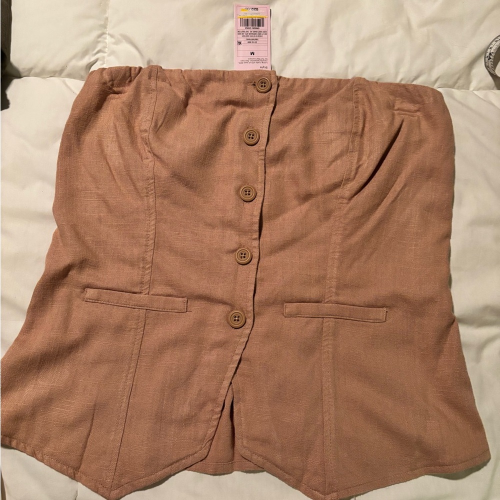 Wild Fable Blush Strapless Top